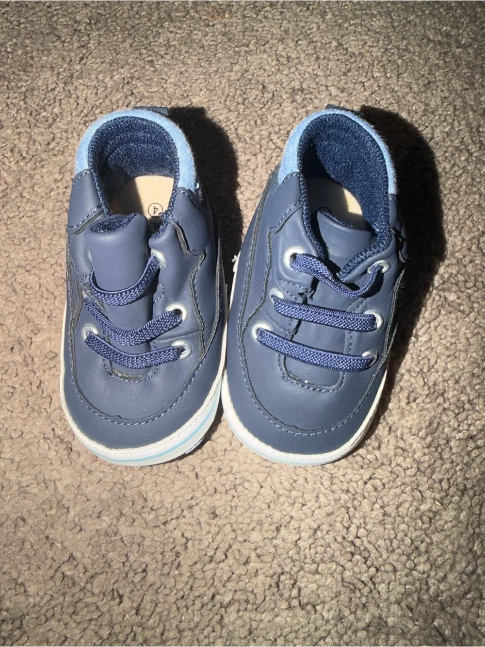 U.S. Polo Assn. Navy and Light Blue Baby Walker Sneakers